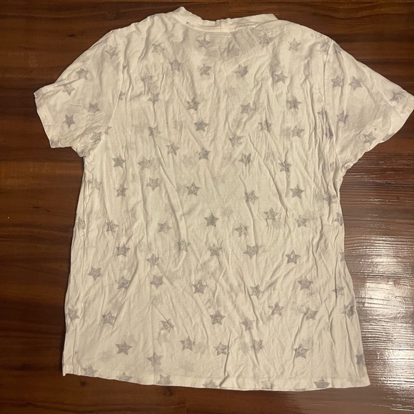 Lauren Moshi Skull Star Motorcycle Tee Large - Picture 5 of 5